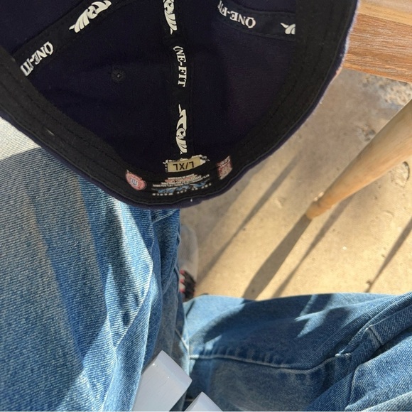 Penn State L/XL Fitted Navy Blue Top of the World Hat - Picture 5 of 6